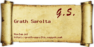 Grath Sarolta névjegykártya